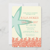 Invitation à la douche nuptiale de l'étoile de Cor (Devant)