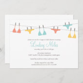 Invitation à la douche nuptiale de Lingerie (Devant / Derrière)