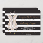 Invitation à la douche nuptiale de Lingerie (Devant / Derrière)