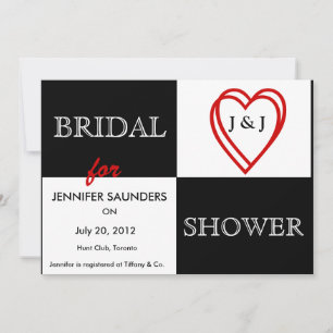 Invitation à la douche nuptiale de LOVE Hearts