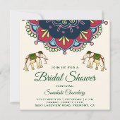Invitation à la douche nuptiale de Mandala indienn (Devant)