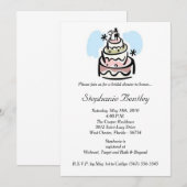 Invitation à la douche nuptiale de Mariage Whimsic (Devant / Derrière)