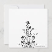 Invitation à la douche nuptiale de mood Floral Bla (Dos)