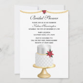 Invitation à la douche nuptiale de Noël (Devant)