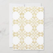 Invitation à la douche nuptiale de Noël (Dos)