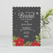 Invitation à la douche nuptiale de Noël (Debout devant)