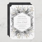 Invitation à la douche nuptiale de Noël (Devant / Derrière)