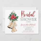 Invitation à la douche nuptiale de Noël (Devant)