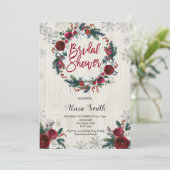 Invitation à la douche nuptiale de Noël (Debout devant)