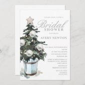 Invitation à la douche nuptiale de Noël (Devant / Derrière)