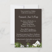 Invitation à la douche nuptiale de Noël (Dos)