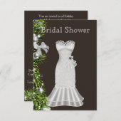 Invitation à la douche nuptiale de Noël (Devant / Derrière)