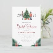 Invitation à la douche nuptiale de Noël (Debout devant)