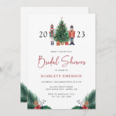 Invitation à la douche nuptiale de Noël (Devant / Derrière)