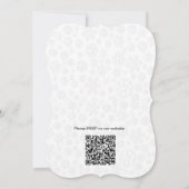 Invitation à la douche nuptiale de Noël blanc (Dos)