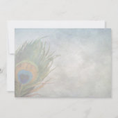 Invitation à la douche nuptiale de Pacock (Dos)