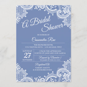 Invitation à la douche nuptiale de Periwinkle et L