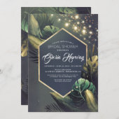 Invitation à la douche nuptiale de plage (Devant / Derrière)