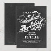 invitation à la douche nuptiale de plage de tablea (Devant / Derrière)