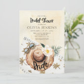 Invitation à la douche nuptiale de plage tropicale (Debout devant)