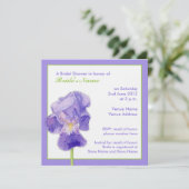 Invitation à la douche nuptiale de Purple Iris (Debout devant)