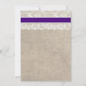 Invitation à la douche nuptiale de Regency Lace Bu (Dos)