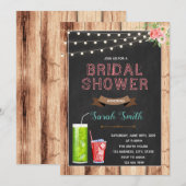 Invitation à la douche nuptiale de soda italienne (Devant / Derrière)