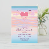 Invitation à la douche nuptiale de Sunrise Beach (Debout devant)