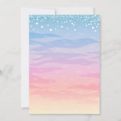 Invitation à la douche nuptiale de Sunrise Beach (Dos)