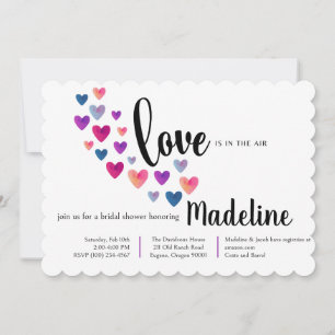 Invitation à la douche nuptiale de Sweetheart