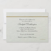 Invitation à la douche nuptiale de thé (Dos)