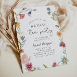 Invitation à la douche nuptiale de thé fleur sauva<br><div class="desc">Invitation fleur sauvage Tea Bridal Shower. Prêt à être personnalisé par vous !</div>