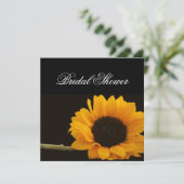 Invitation à la douche nuptiale de tournesol (Debout devant)