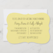 Invitation à la douche nuptiale Décontractée pour  (Dos)