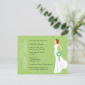 Invitation à la douche nuptiale d'élégance moderne (Debout devant)