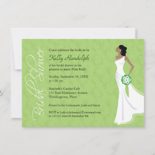 Invitation à la douche nuptiale d'élégance moderne