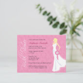 Invitation à la douche nuptiale d'élégance moderne (Debout devant)