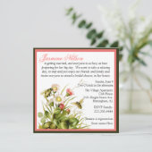 Invitation à la douche nuptiale des bourdons Vinta (Debout devant)