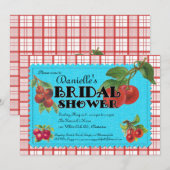 Invitation à la douche nuptiale des cerisiers (Devant / Derrière)