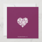 Invitation à la douche nuptiale des Coeurs de la m (Dos)