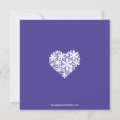 Invitation à la douche nuptiale des Coeurs de la m (Dos)