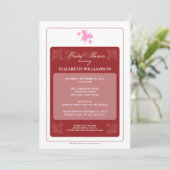Invitation à la douche nuptiale des Coeurs floraux (Debout devant)