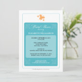 Invitation à la douche nuptiale des Coeurs floraux (Debout devant)