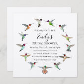 Invitation à la douche nuptiale des colibris (Devant / Derrière)