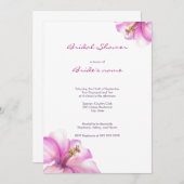 Invitation à la douche nuptiale des fleurs d'aquar (Devant / Derrière)