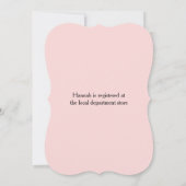 Invitation à la douche nuptiale des fleurs de ceri (Dos)