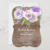 Invitation à la douche nuptiale des fleurs de lava (Devant)