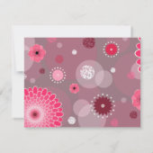 Invitation à la douche nuptiale des fleurs et des (Dos)