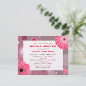 Invitation à la douche nuptiale des fleurs et des (Debout devant)