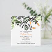Invitation à la douche nuptiale des fleurs florale (Debout devant)